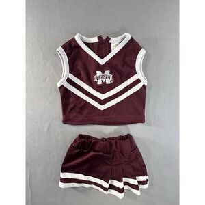 Little King Mississippi State Cheer Outfit Toddler 2T Two Piece NCAA Collegiate